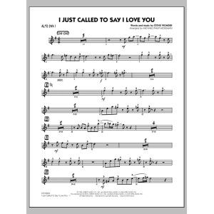 I Just Called to Say I Love You - Alto Sax 1