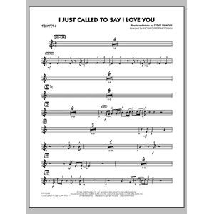 I Just Called to Say I Love You - Trumpet 4