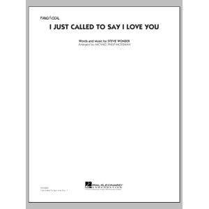 I Just Called to Say I Love You - Piano/Vocal