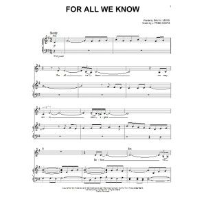 For All We Know