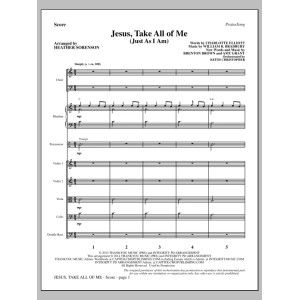 Jesus, Take All of Me - Full Score