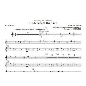 Underneath The Tree (arr. Ed Lojeski) - Bb Trompete 1