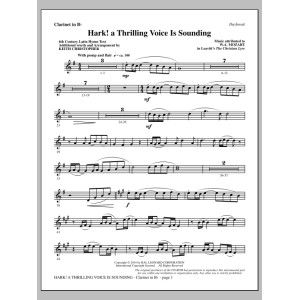 Hark! A Thrilling Voice Is Sounding - Bb Clarinet