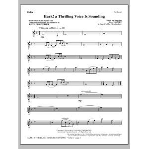 Hark! A Thrilling Voice Is Sounding - Violin 1