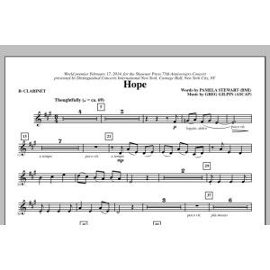 Hope - Clarinet