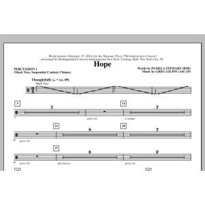 Hope - Percussion 1