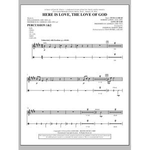 Here Is Love, the Love of God - Percussion 1 & 2