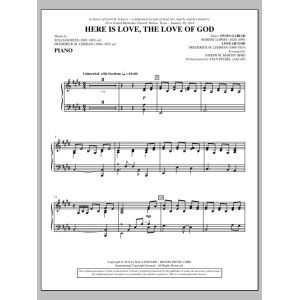Here Is Love, the Love of God - Piano