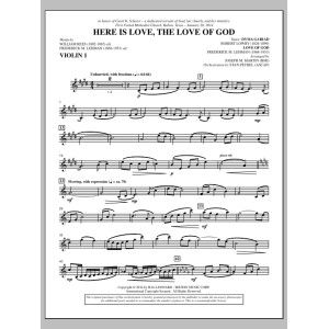 Here Is Love, the Love of God - Violin 1