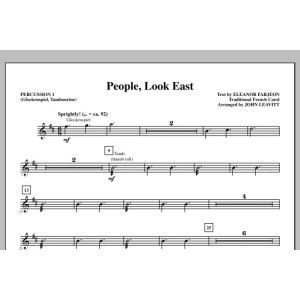 People, Look East - Percussion 1
