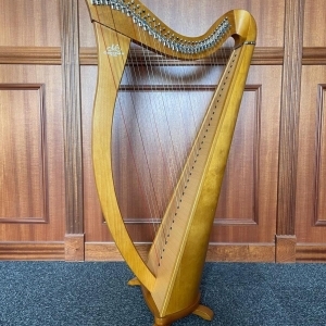 Harpe celtique Hermine 34 cordes carbone merisier