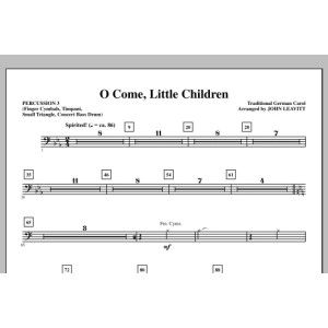 O Come, Little Children - Percussion 3