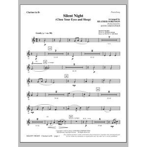 Silent Night (Close Your Eyes and Sleep) - Bb Clarinet