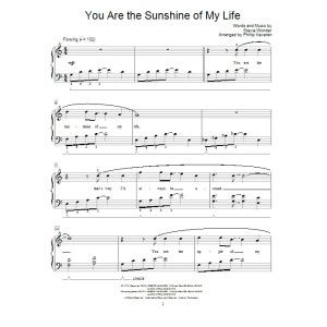 You Are The Sunshine Of My Life (arr. Phillip Keveren)