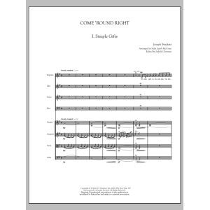 Come 'Round Right A Folk Song Suite - Score