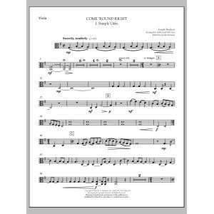 Come 'Round Right A Folk Song Suite - Viola