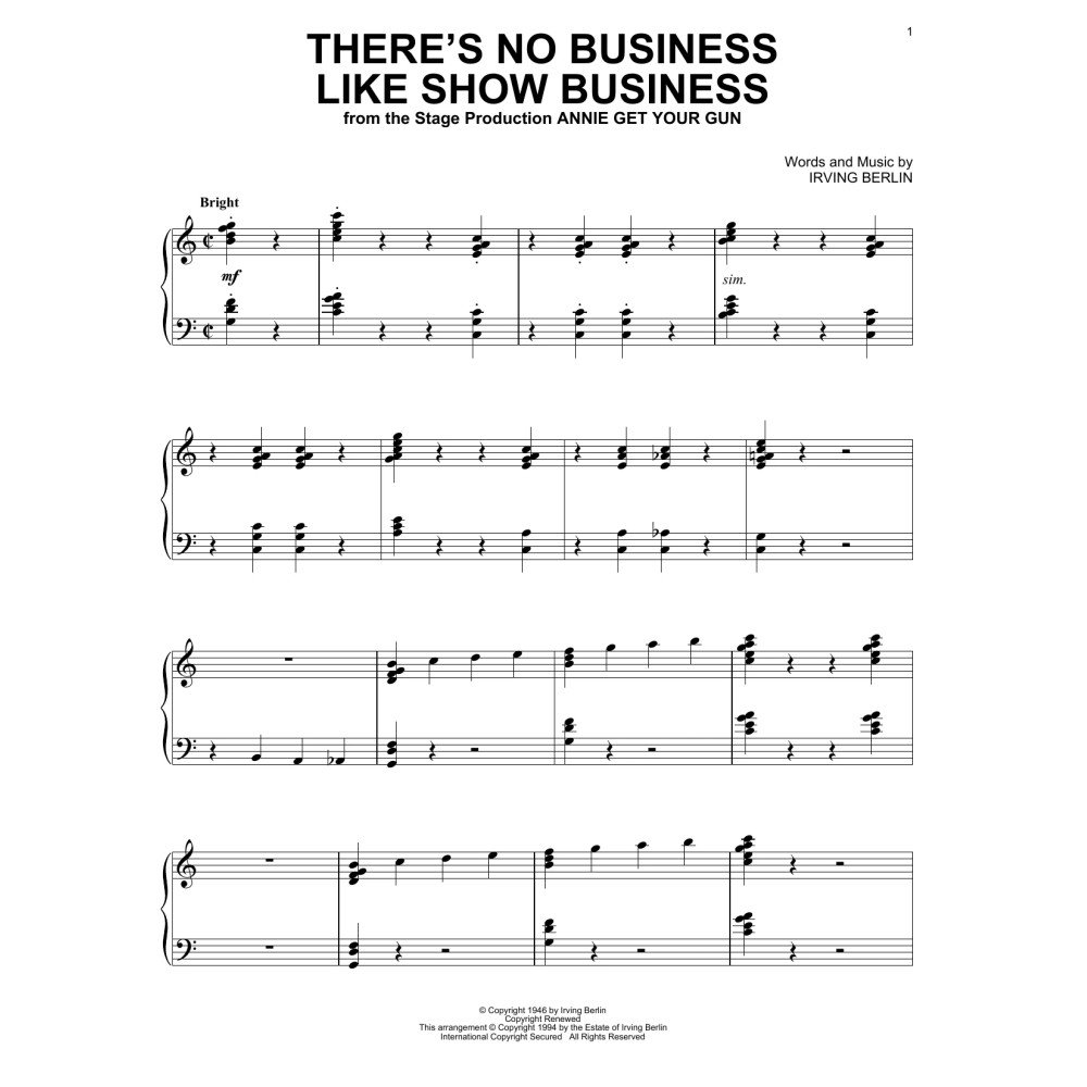 There's No Business Like Show Business