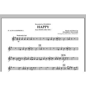 Happy (from Despicable Me 2) - Eb Alto Saxophone 1