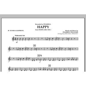 Happy (from Despicable Me 2) - Bb Tenor Saxophone