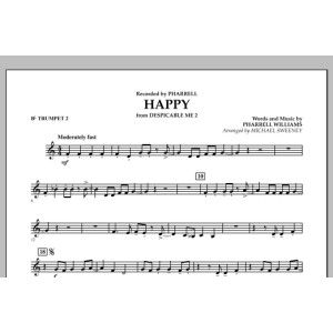 Happy (from Despicable Me 2) - Bb Trumpet 2