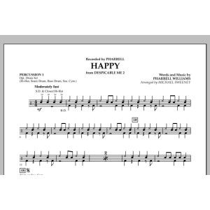Happy (from Despicable Me 2) - Percussion 1