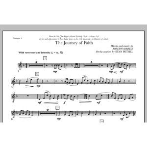 The Journey of Faith - Bb Trompete 1