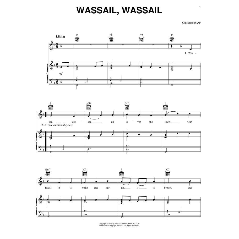 Wassail, Wassail