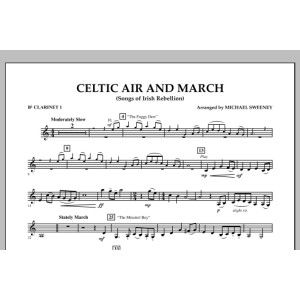 Celtic Air and March (Songs of Irish Rebellion) - Bb-Klarinette 1