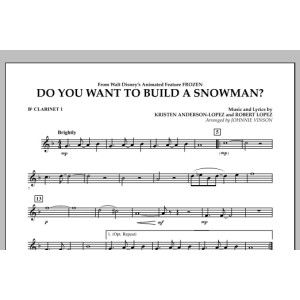 Willst du einen Schneemann bauen? (aus Frozen) (arr. Johnnie Vinson) - Bb-Klarinette 1