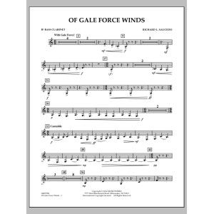 Of Gale Force Winds - Bb Bassklarinette