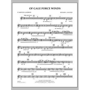 Of Gale Force Winds - Eb Baritone Saxophone