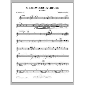 Shorewood Overture (for Multi-level Combined Bands) - Bb Clarinet 1 (Level 3)