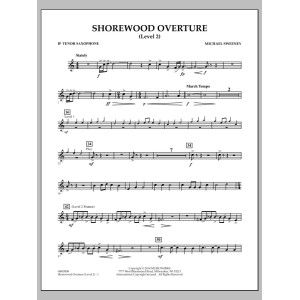 Shorewood Overture (for Multi-level Combined Bands) - Bb Tenor Saxophone (Level 2)