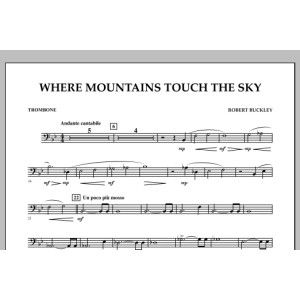 Where Mountains Touch the Sky - Trombone