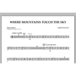 Where Mountains Touch the Sky - Percussion 1