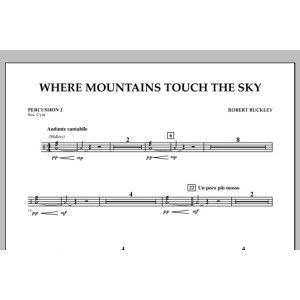Where Mountains Touch the Sky - Percussion 2