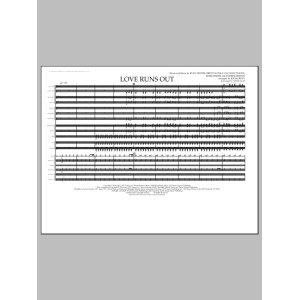 Love Runs Out - Full Score