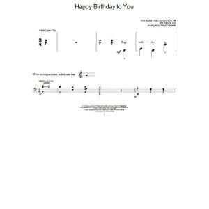 Happy Birthday To You (arr. Phillip Keveren)