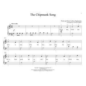 The Chipmunk Song (arr. Carolyn Miller)