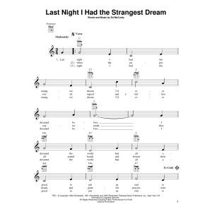 Last Night I Had The Strangest Dream