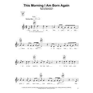 This Morning I Am Born Again