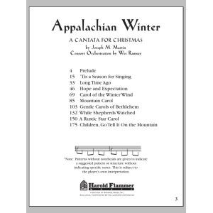 Appalachian Winter (A Cantata For Christmas) - Score