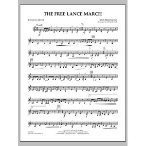 The Free Lance March - Bb Bass Clarinet