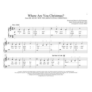 Where Are You Christmas? (arr. Carolyn Miller) (from How The Grinch Stole Christmas)