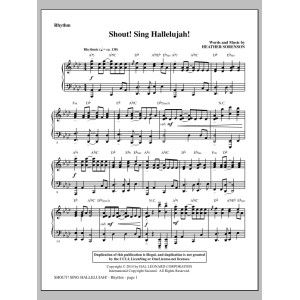 Shout! Sing Hallelujah! - Rhythm
