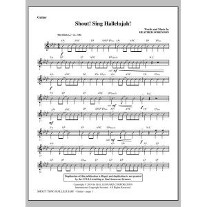Shout! Sing Hallelujah! - Gitarre