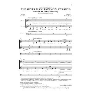 Die silberne Schnalle an Mozarts Schuh