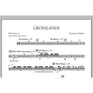 Crosslands - Percussion 1