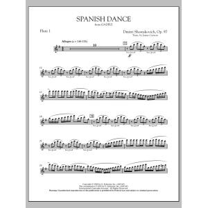 Spanischer Tanz (aus The Gadfly) - Flöte 1