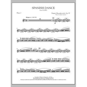 Spanischer Tanz (aus The Gadfly) - Flöte 2